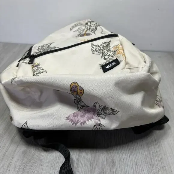 Vans Backpack Grapes Vines Floral Mushroom Adult Size Skateboard Apperal - Picture 4 of 11